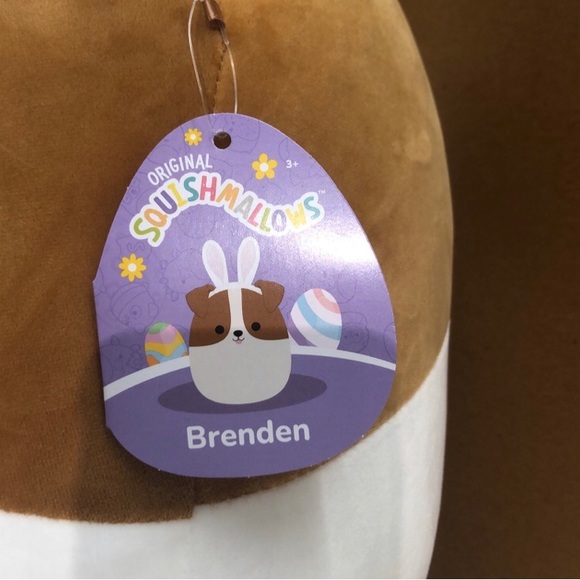 Squishmallows Brenden the Jack Russell with Bunny Ears 16” Easter 2023 - Picture 2 of 2